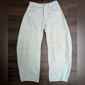 Free People We The Free Good Luck Barrel Jeans Milk 24